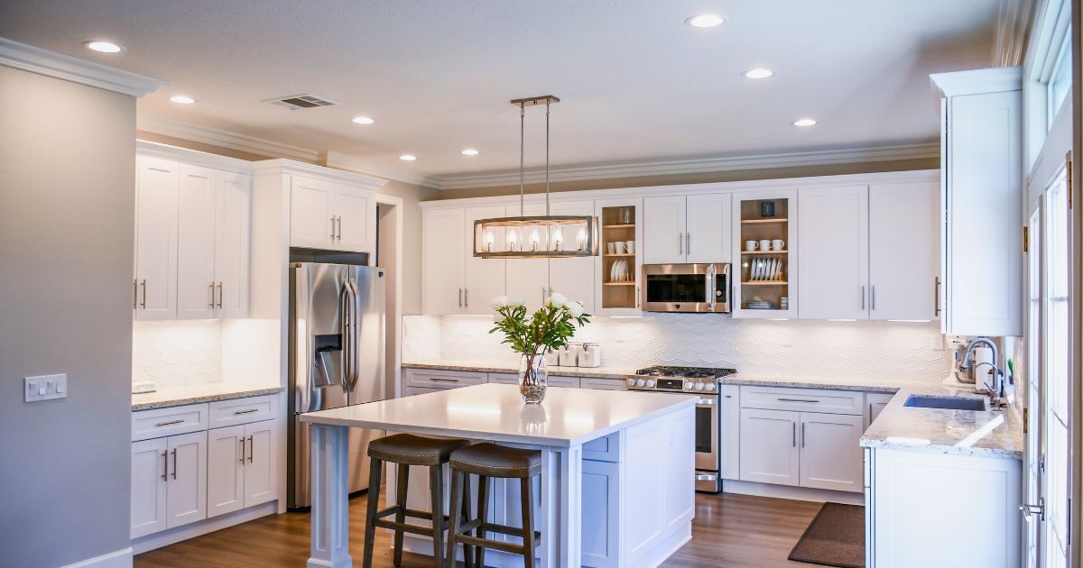 modern white kitchen