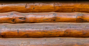 log siding on a home