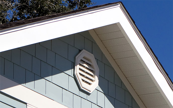 Gable vent on a house