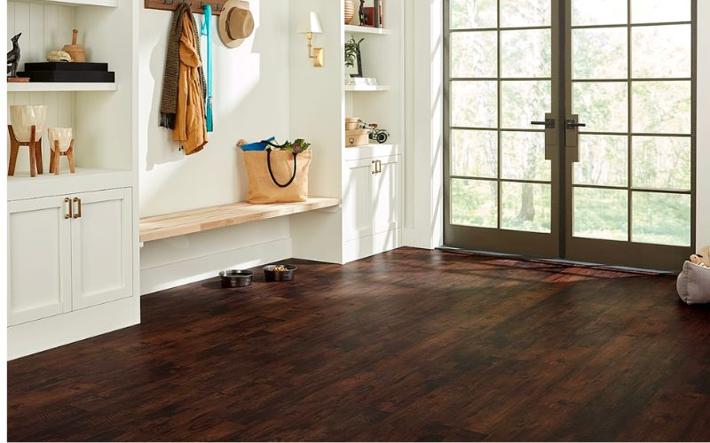 CoreLuxe Homeland Hickory rigid vinyl plank flooring