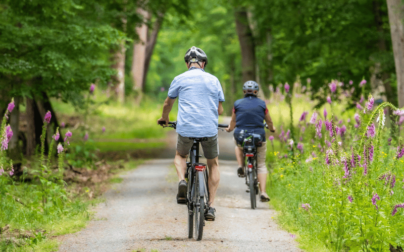 biking