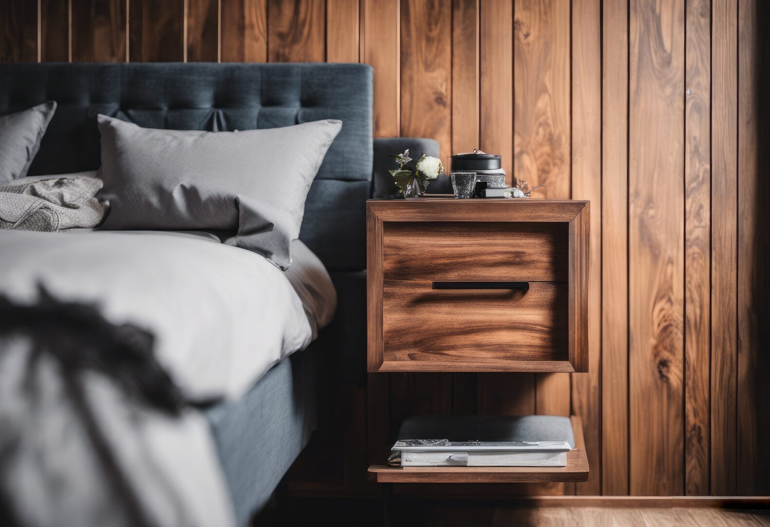 How to Create a Bedroom Accent With Wood Wall Panels